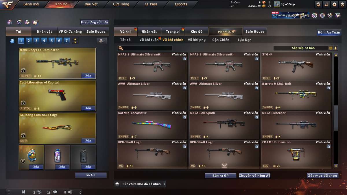 shop acc cf uy tin gia re